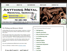 Tablet Screenshot of anythingmetalremovalservice.com